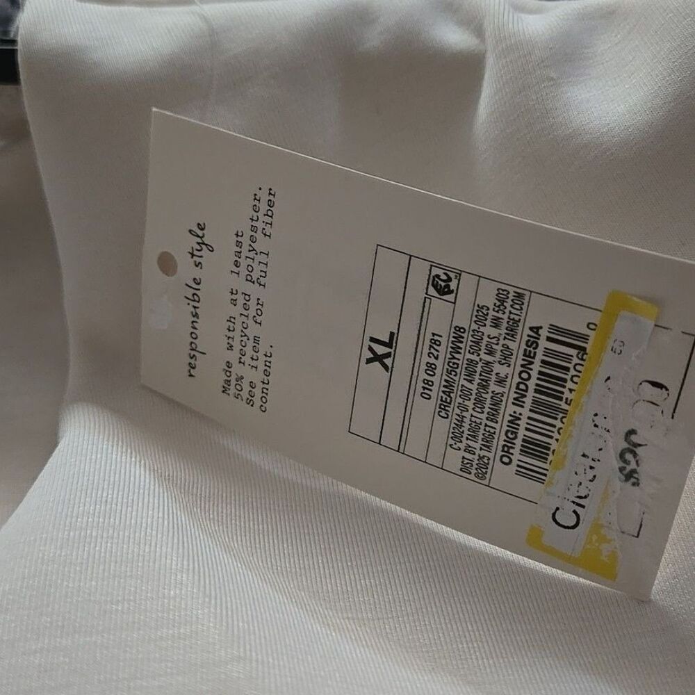 Womens Cream V-Neck Top X Large Tailored Sleeveless Top Shirt Lined Tank Vest - Picture 10 of 13